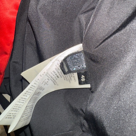 Fendi Red Satin Bomber Jacket - Picture 3 of 5